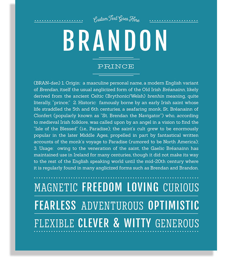 Brandon | Name Art Print