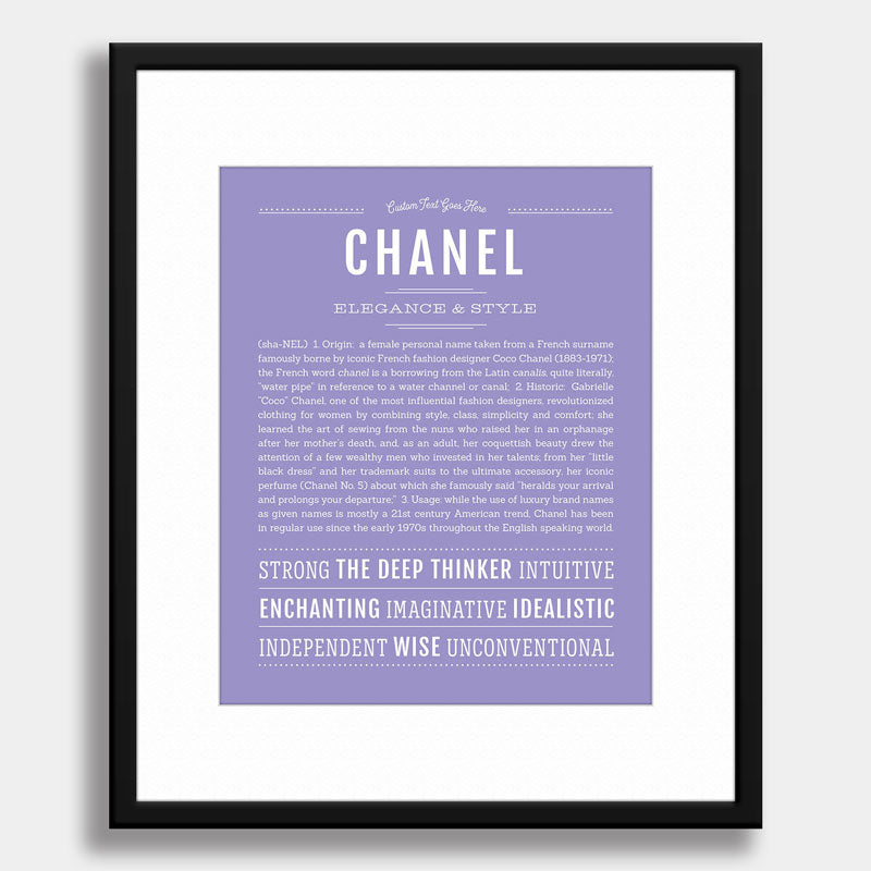 Purple Coco '' I Chanel I Famous Brands - danybeeart