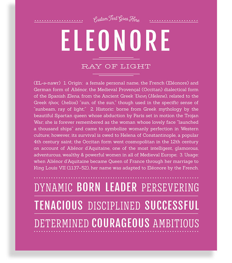 Eleonore | Name Art Print