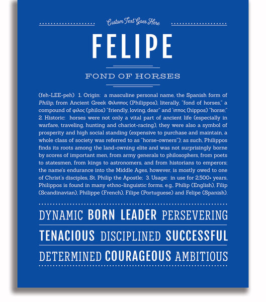 Felipe | Name Art Print