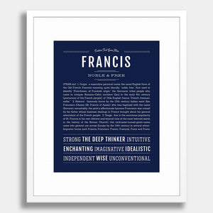 What is the Meaning of the Name Francis  