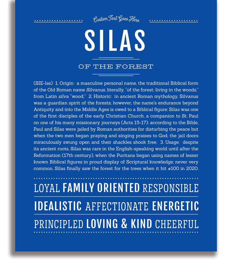 Silas | Name Art Print