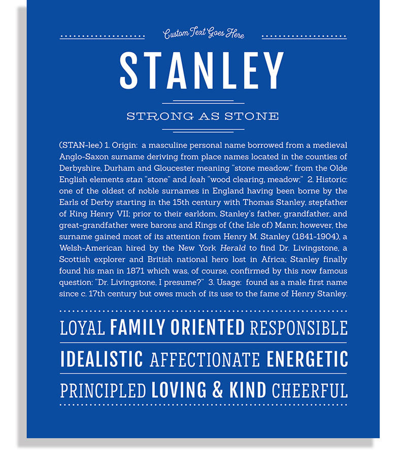 Stanley | Name Art Print